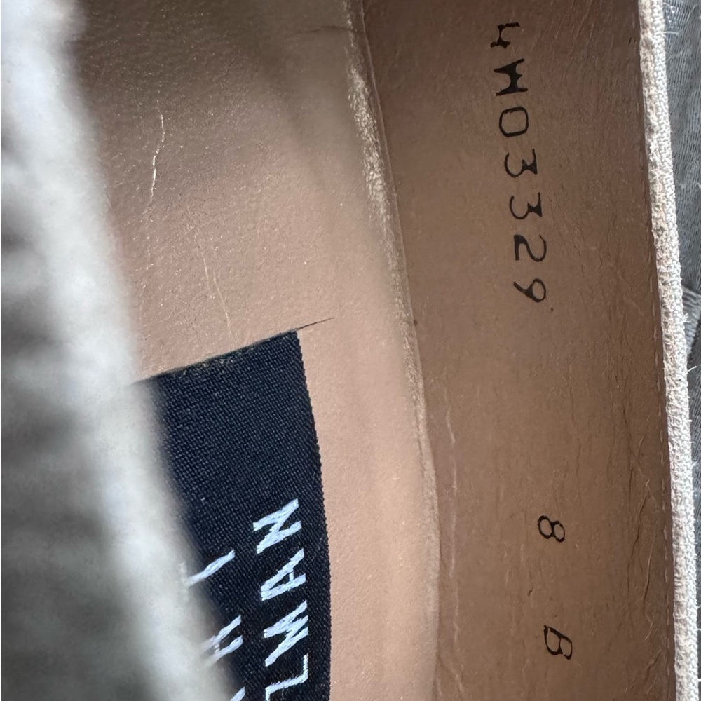 Stuart Weitzman Silk Block Heel Pumps - Picture 3 of 4